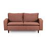 Lungo Sofa 2-Sitzer Hellbraun 8