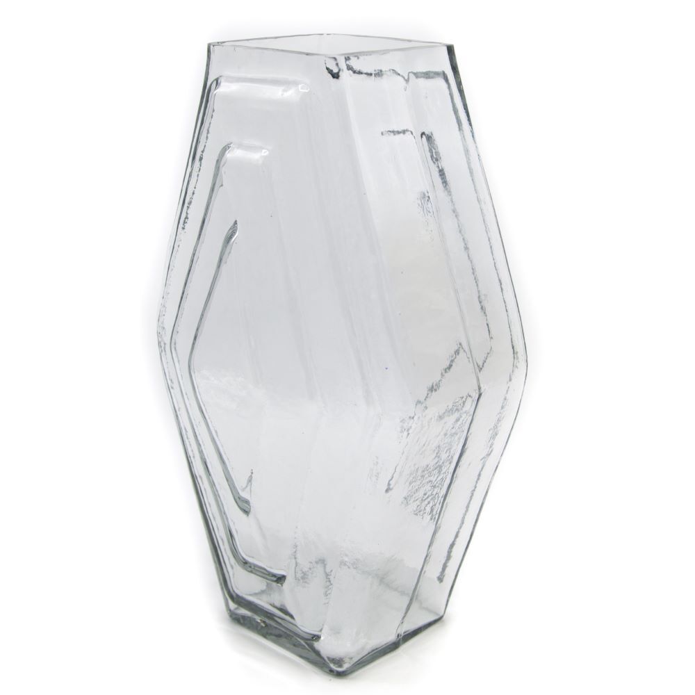 Infinite Hexagon Vase Glas Transparent 3