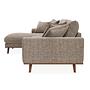 Ecksofa Harper 3-Sitzer Links Hellbraun 6