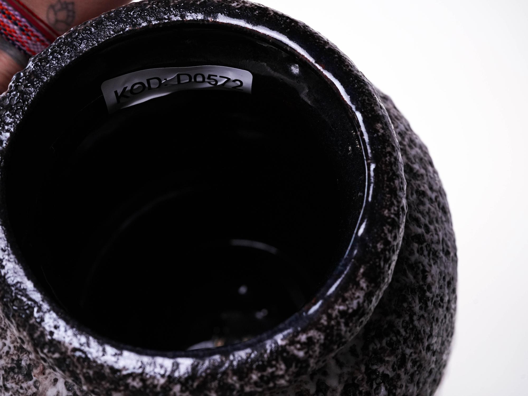 Keramikvase Fat Lava 1960er Jahre 5