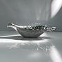Vintage Schale Metall Silber 1970er Jahre 0
