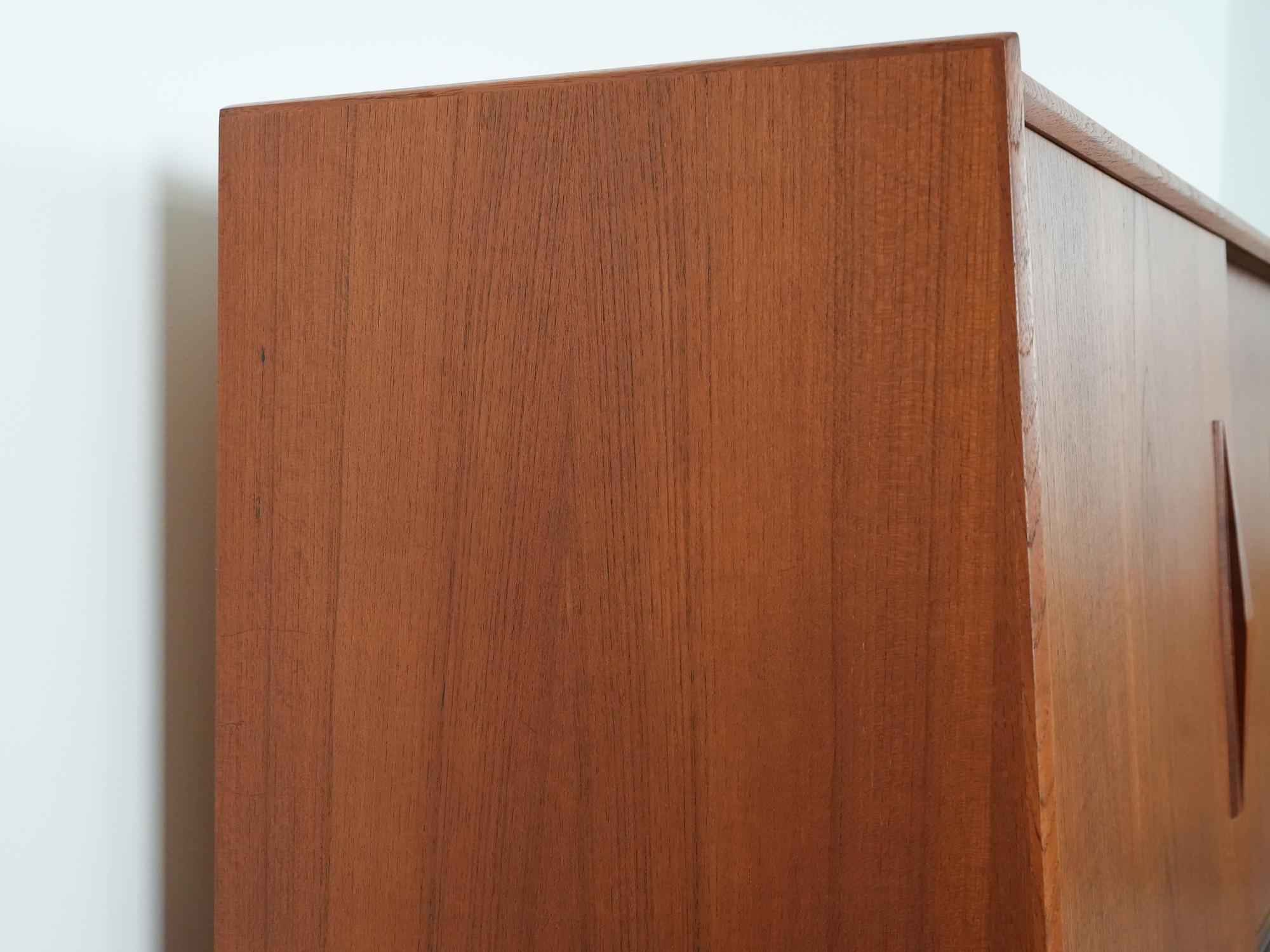 Highboard Teak wood 1970s 11