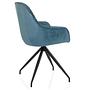 ELVERUM Dining chair Velvet Blue 7