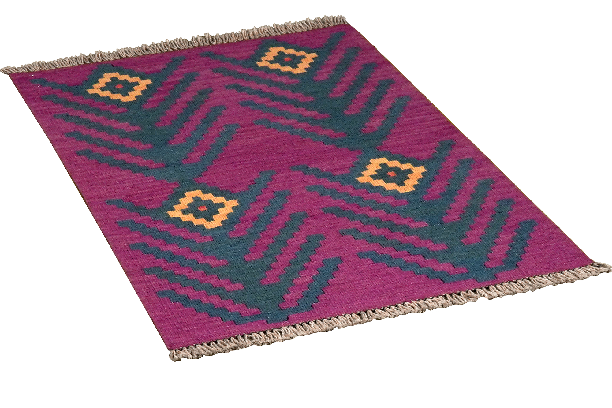 Kilim Gashgai Teppich Lila 2