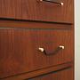 Vintage chest of drawers Teak wood Brown 1970s 11