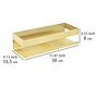 Shower shelf Genova Stainless steel Gold 3