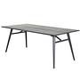 Extendable table Black Brushed 190x95cm 3