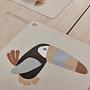 Toucan Placemat Silicone with Illustration 1