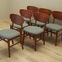 6x Dining chair teak 1970s 3