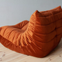 Togo Lounge Set 2-piece Velvet Amber-Orange 7