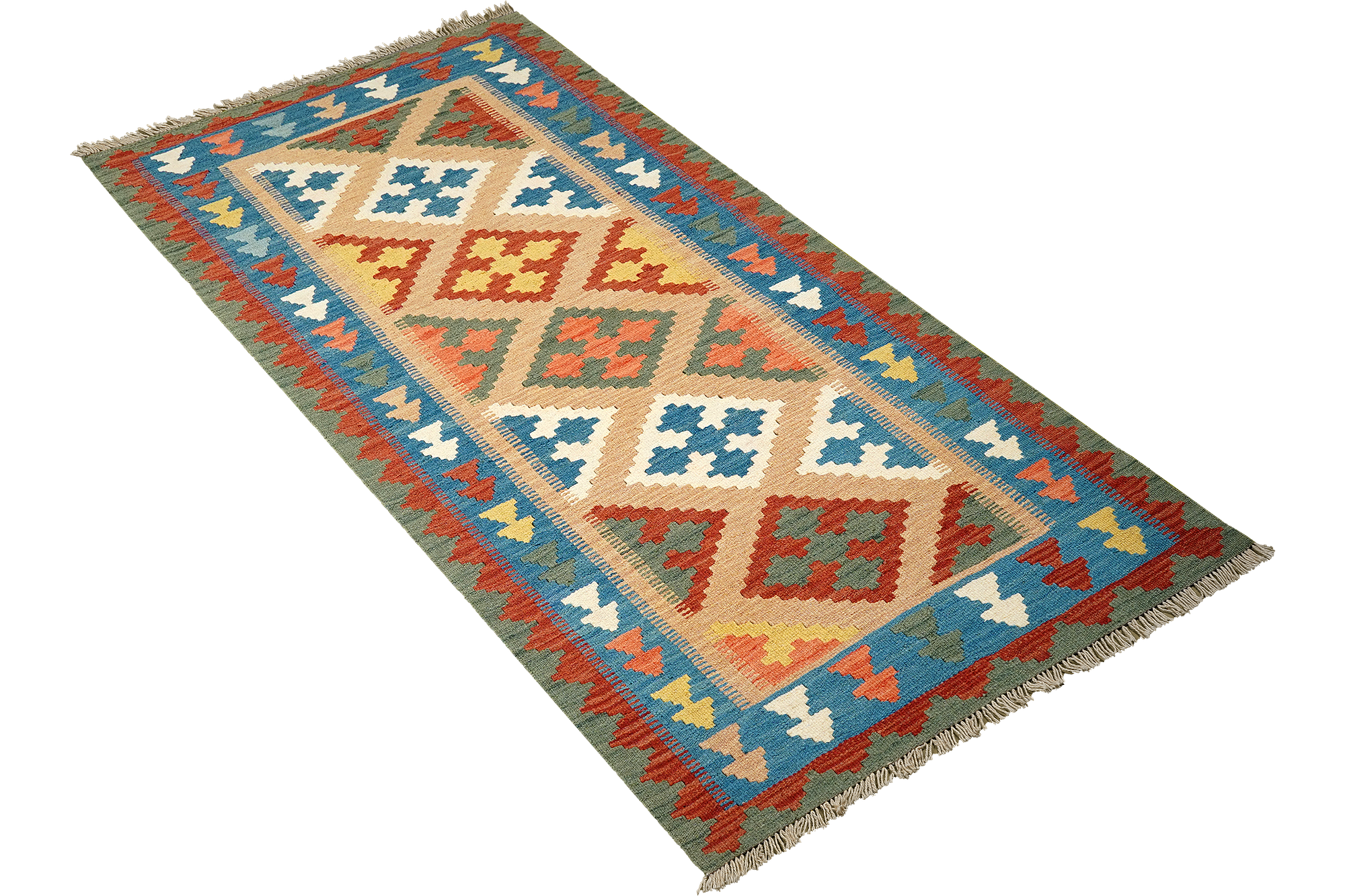 Kilim Gashgai Teppich Mehrfarbig 2