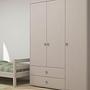 Kleiderschrank Extra Hoch Holz Taupe 1