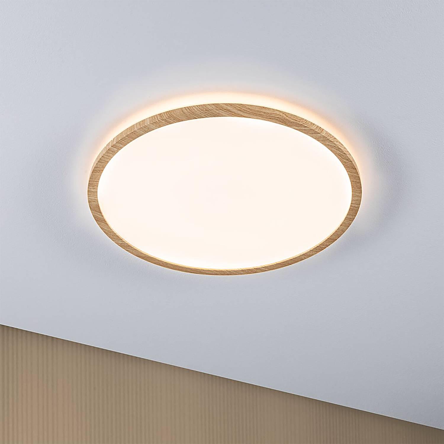 Atria Shine LED-Deckenleuchte Kunststoff Braun 42cm 2