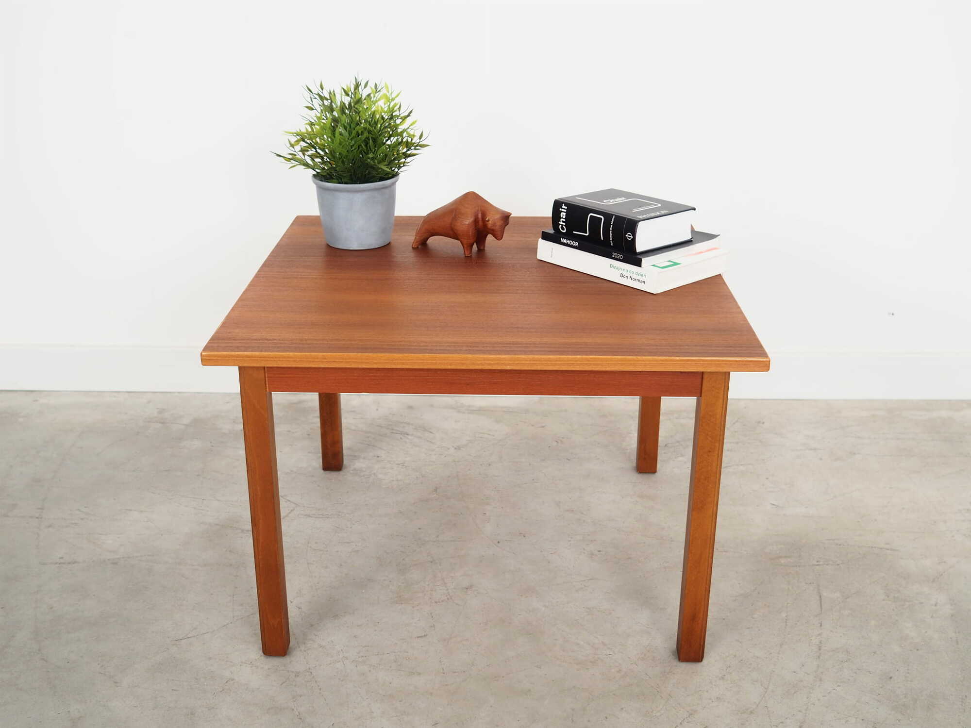 Vintage Coffee Table Teak Wood Brown 1970s 2
