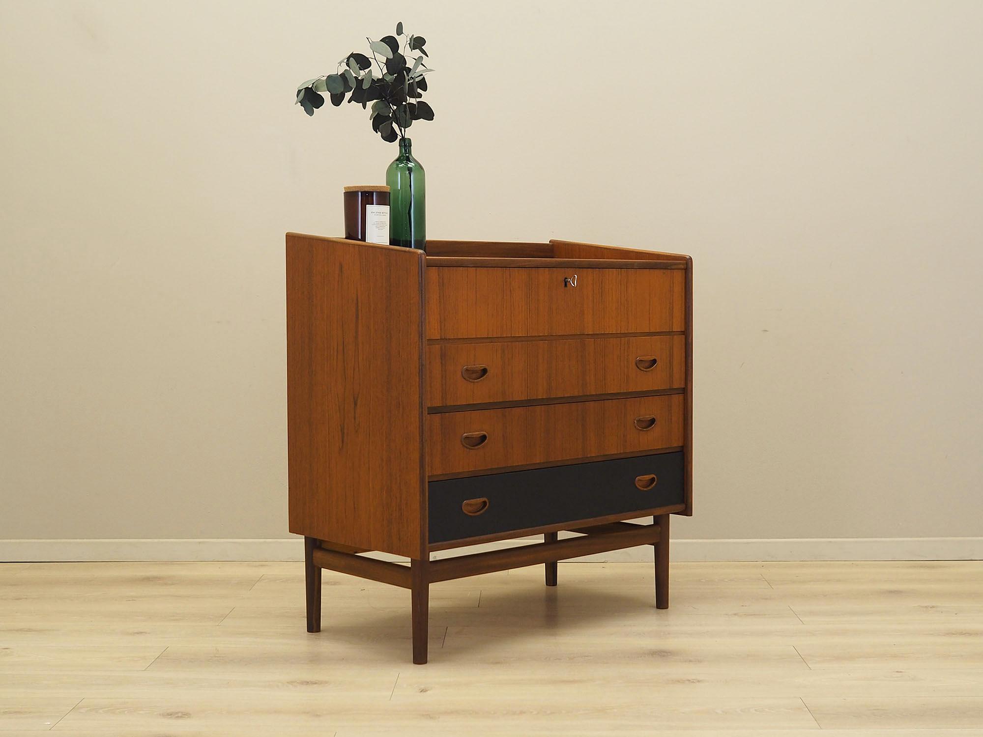 Chest of drawers Teak wood 1970s 5