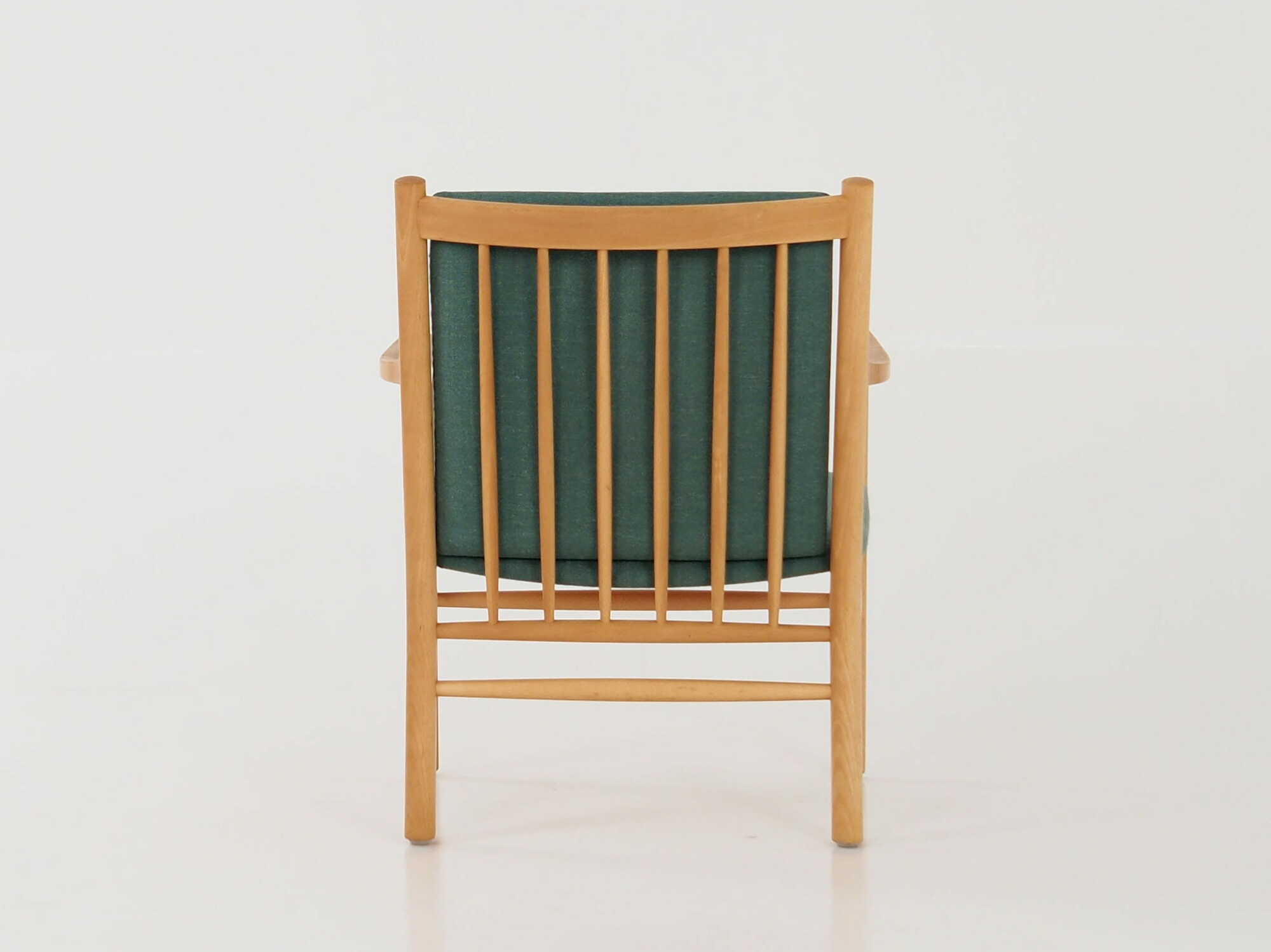 Vintage chair Beech wood Green 1970s 5