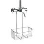 Thermostat-Dusch-Caddy Milo Edelstahl Silber Transparent 1