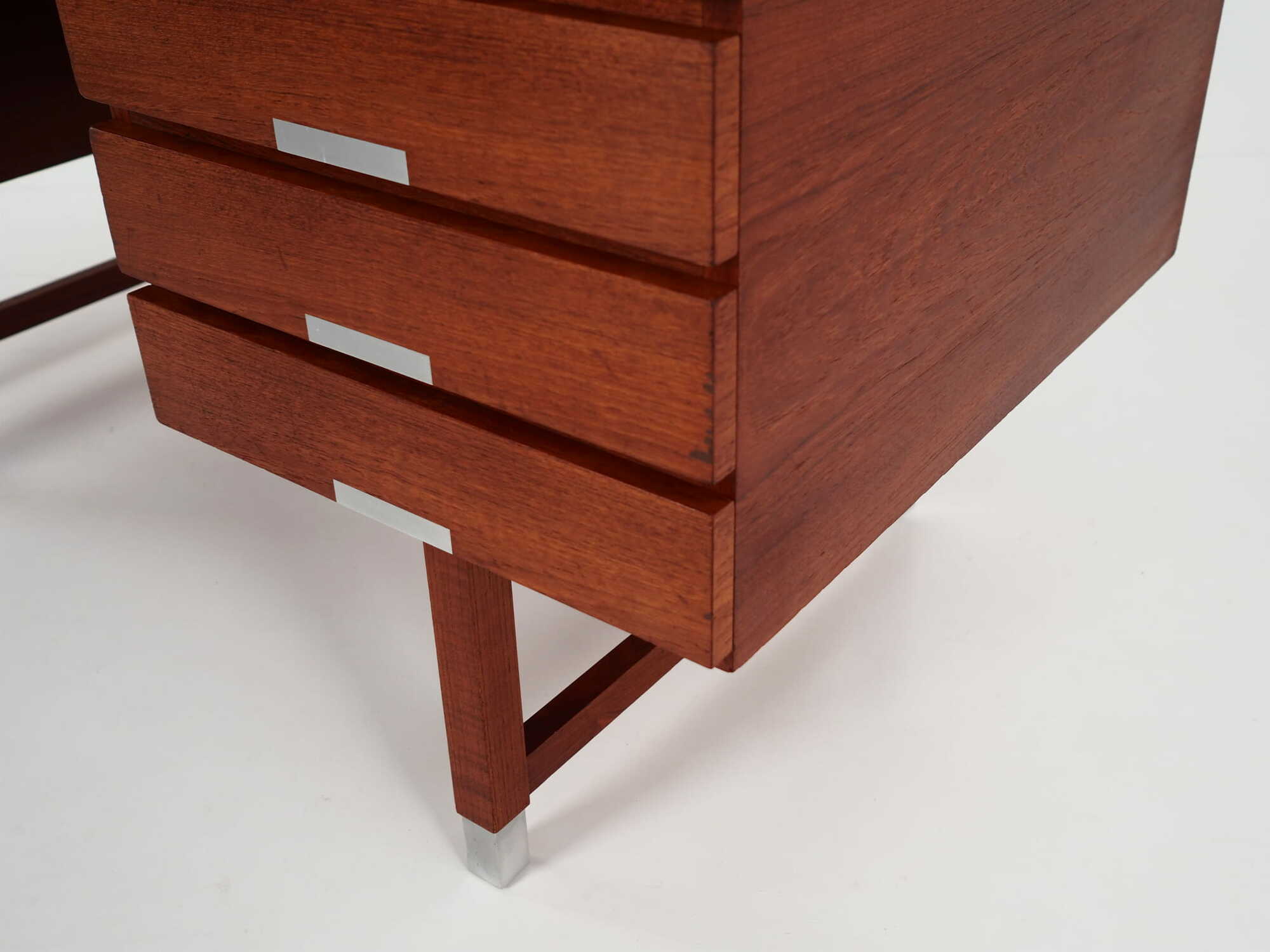 Desk Teak Brown 1970s 9