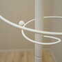 Vintage coat rack metal white 1970s 7