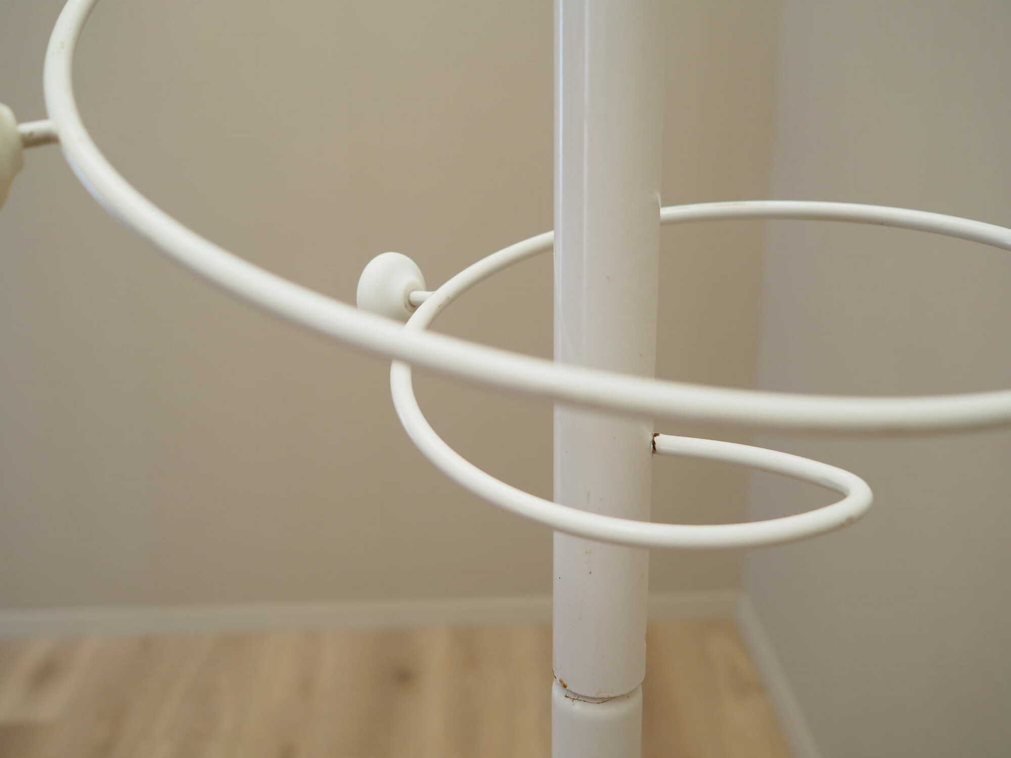 Vintage coat rack metal white 1970s 7