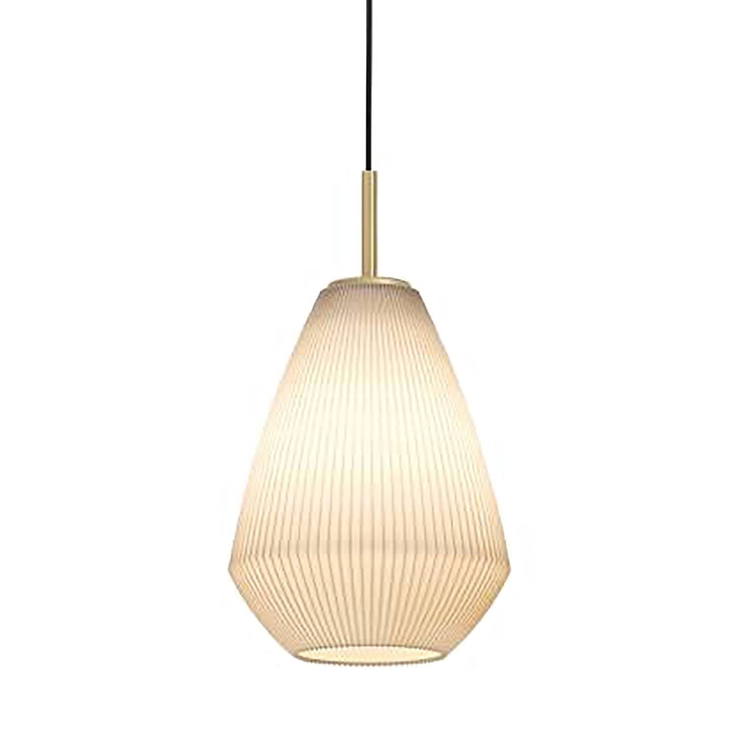 Caprarola Frosted Pendant Lamp Glass Steel Single-flame 1