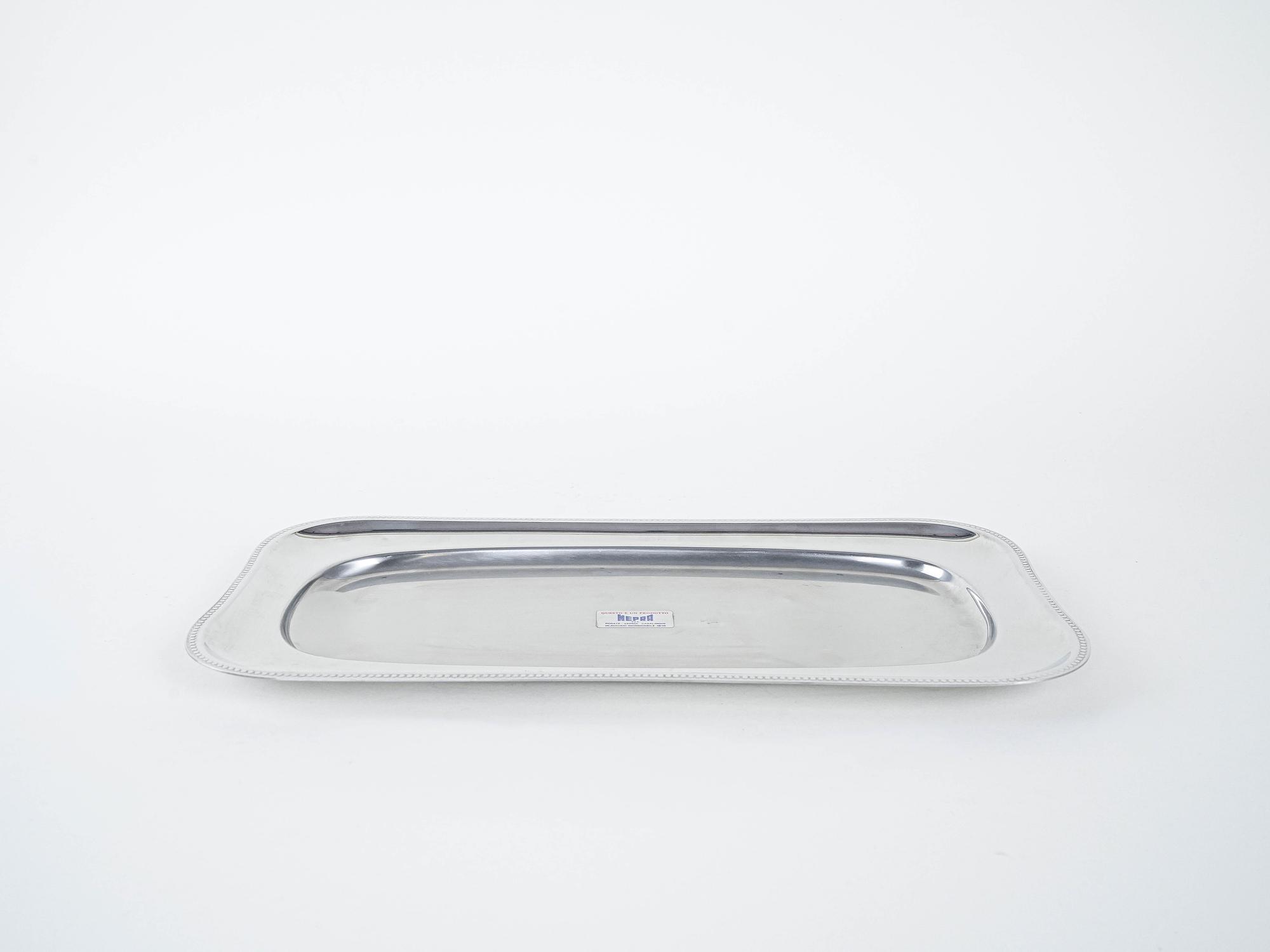 Stahltablett SIlber 1