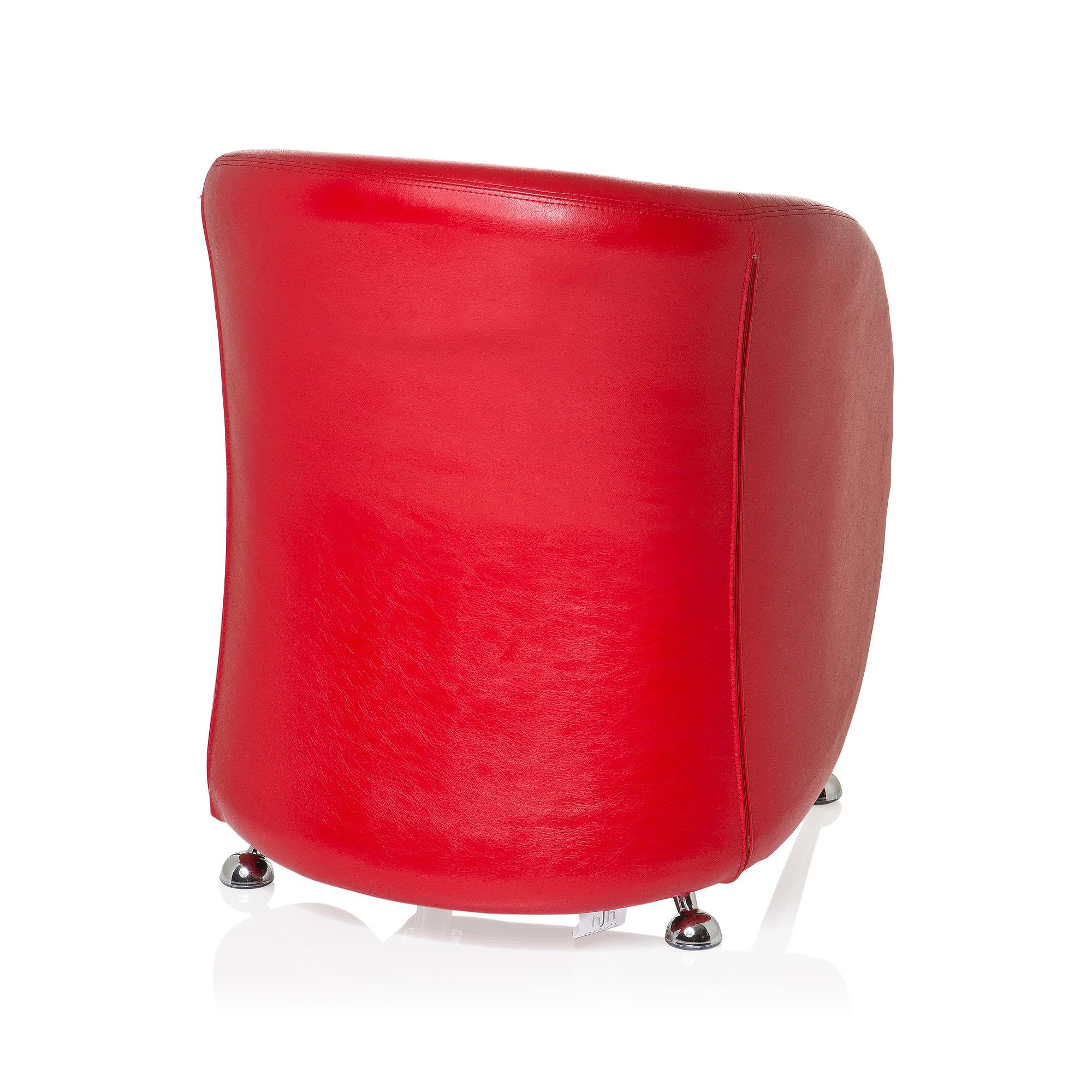 ST. LUCIA Office chair Faux leather Red 5