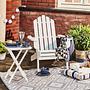 Mini garden table LODGE Acacia Semi-solid White 2
