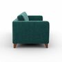Pablo Sofa 3-Sitzer Textil Petrol-Grün 4