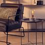 Acero Grau Metall Runder Beistelltisch
 1