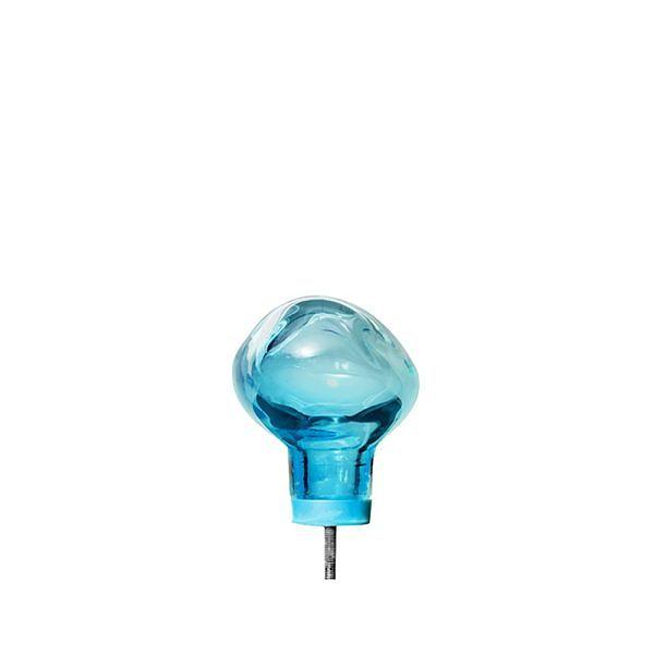 Bubble Wandhaken Klein Glas Blau 3