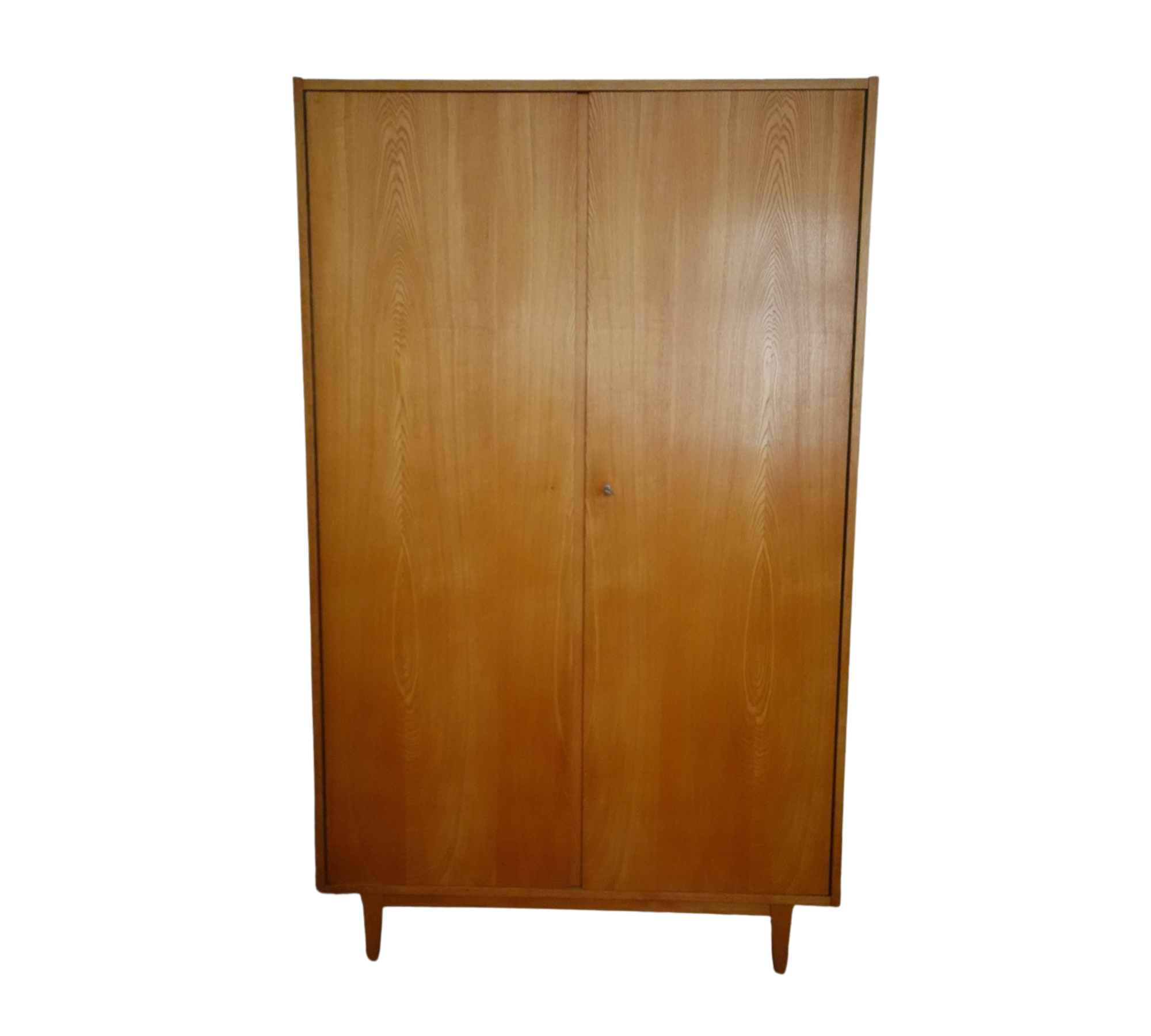 Vintage 602 Kleiderschrank Holz Braun 0