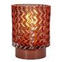 Glamour Typ C Tischleuchte Aluminium Farbglas 1-flammig 0