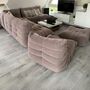 Vintage Togo Lounge Set 5-tlg. Textil Taupe 4