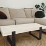 Couchtisch Massivholz Weiß 0