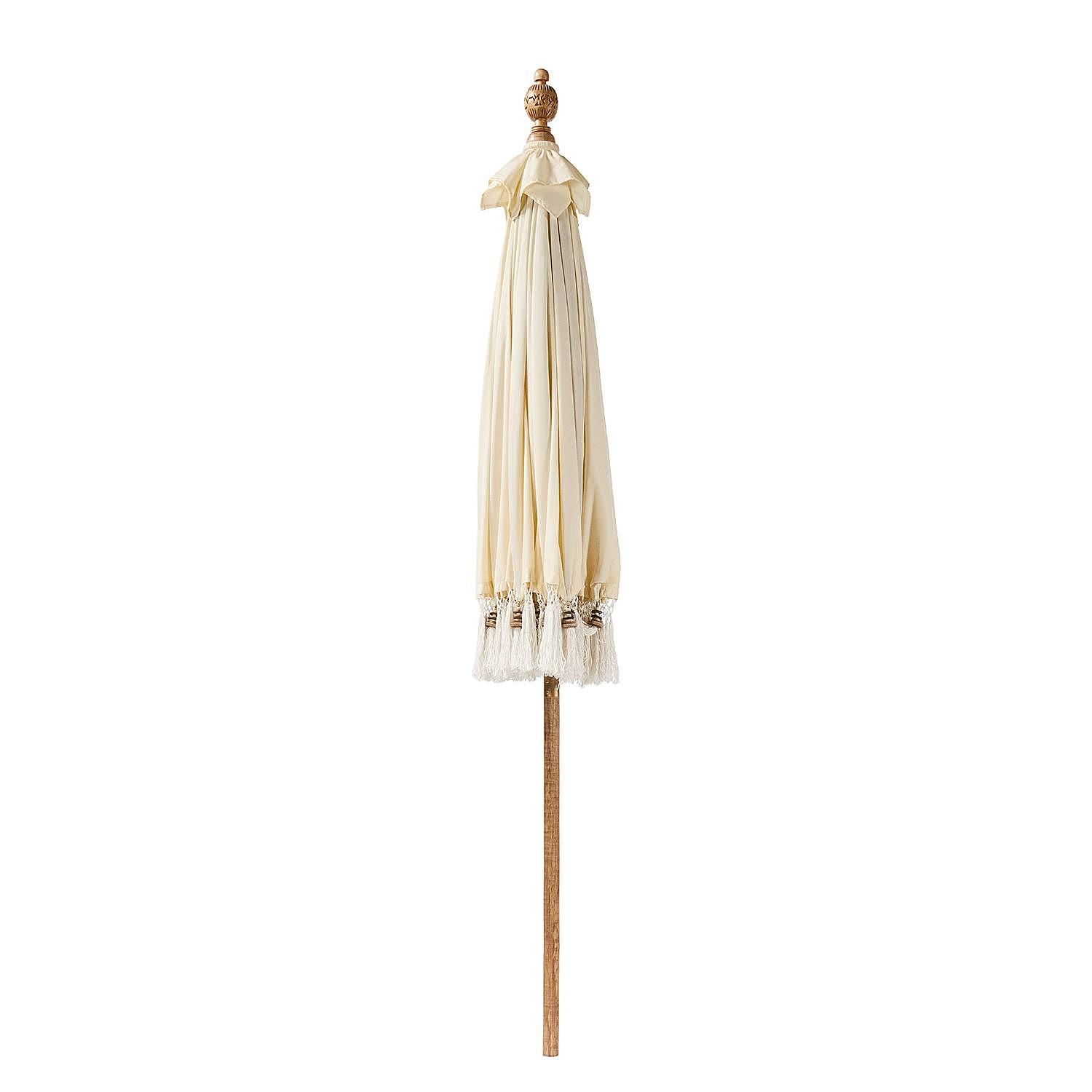 Parasol MACRAMÉ Cotton Mango wood 180 cm 3