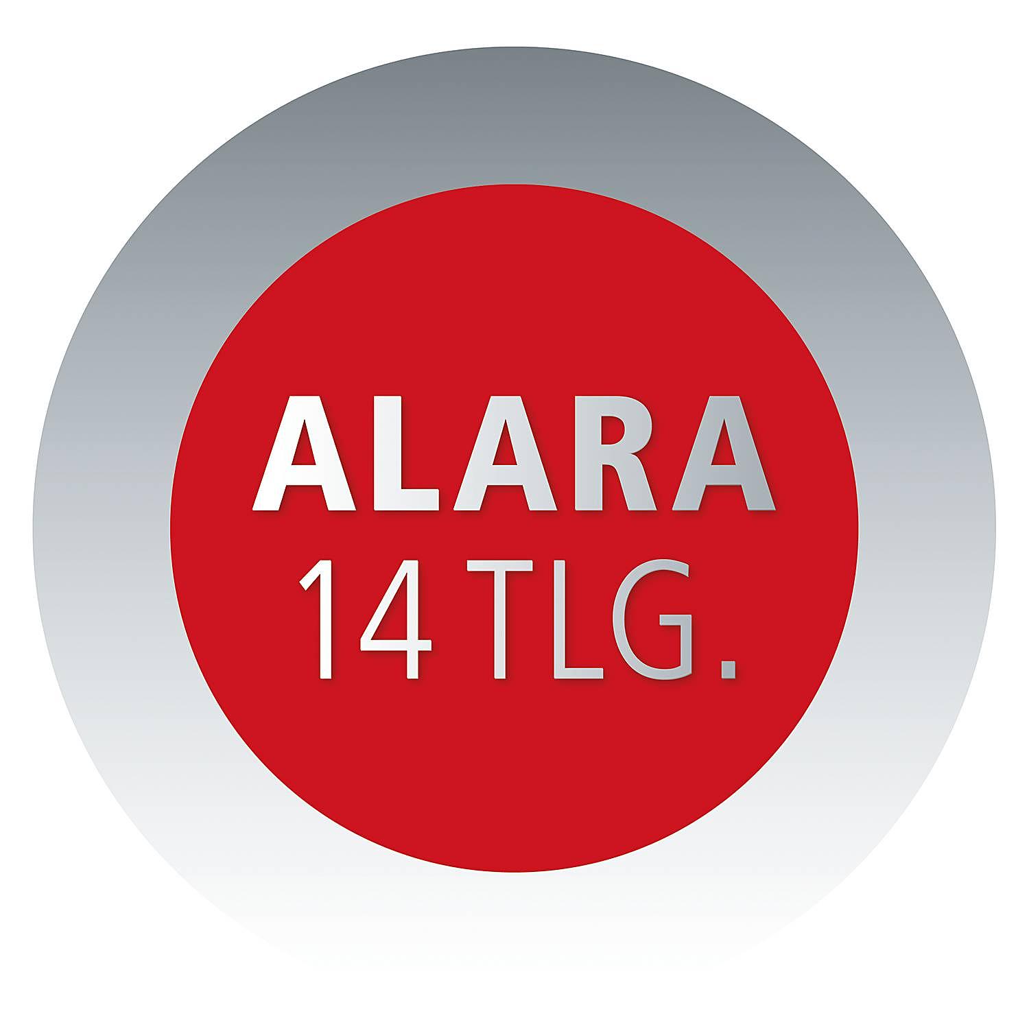 14x Cookware set Alara Stainless Steel Silver 1