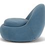 Babette Drehsessel Velour Lux Shadow Blue 4