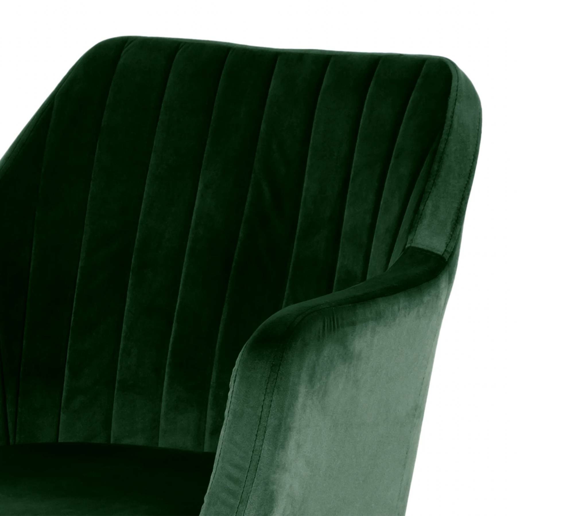 Bürostuhl Drehbar Samt Grün Schwarz 5