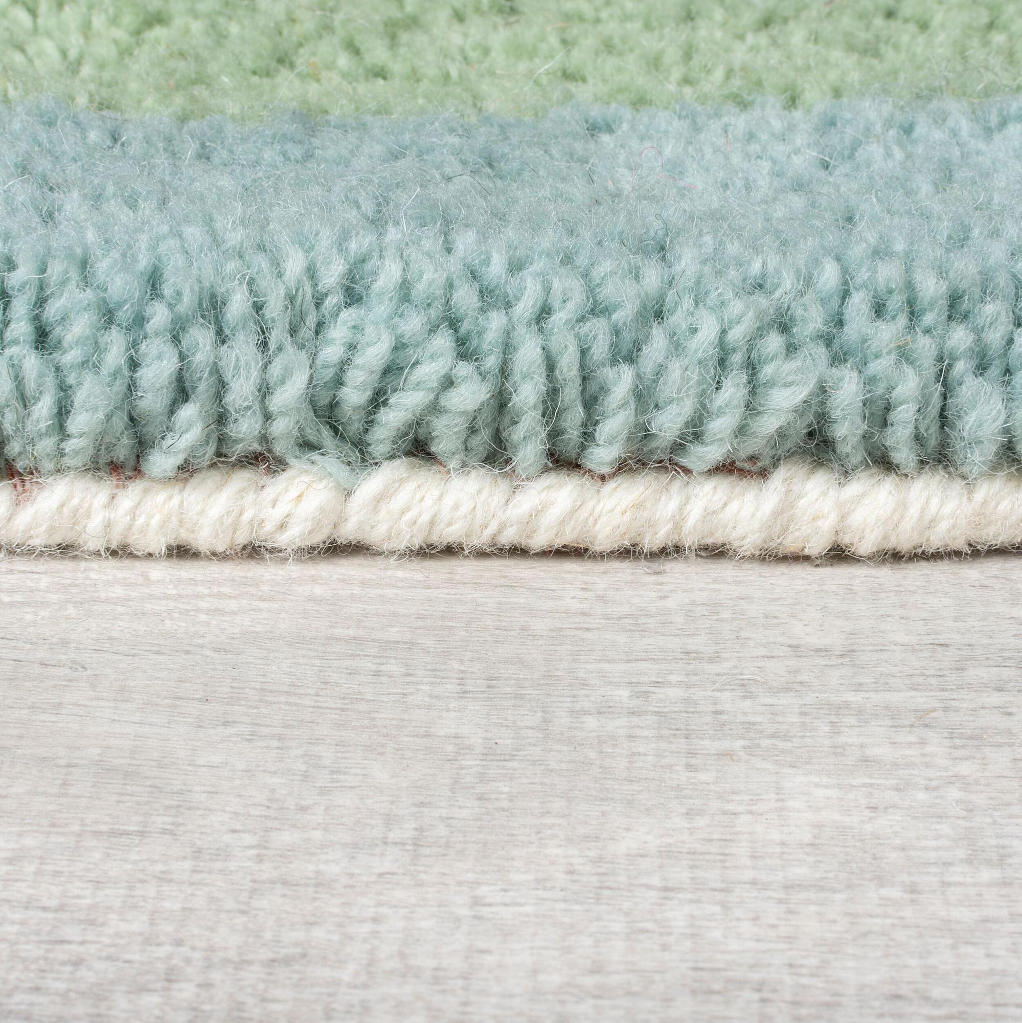 Zagora Geo Shaggy Teppich Wolle 120x170cm 2