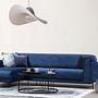 Image Corner Sofa Left Navy Blue 1