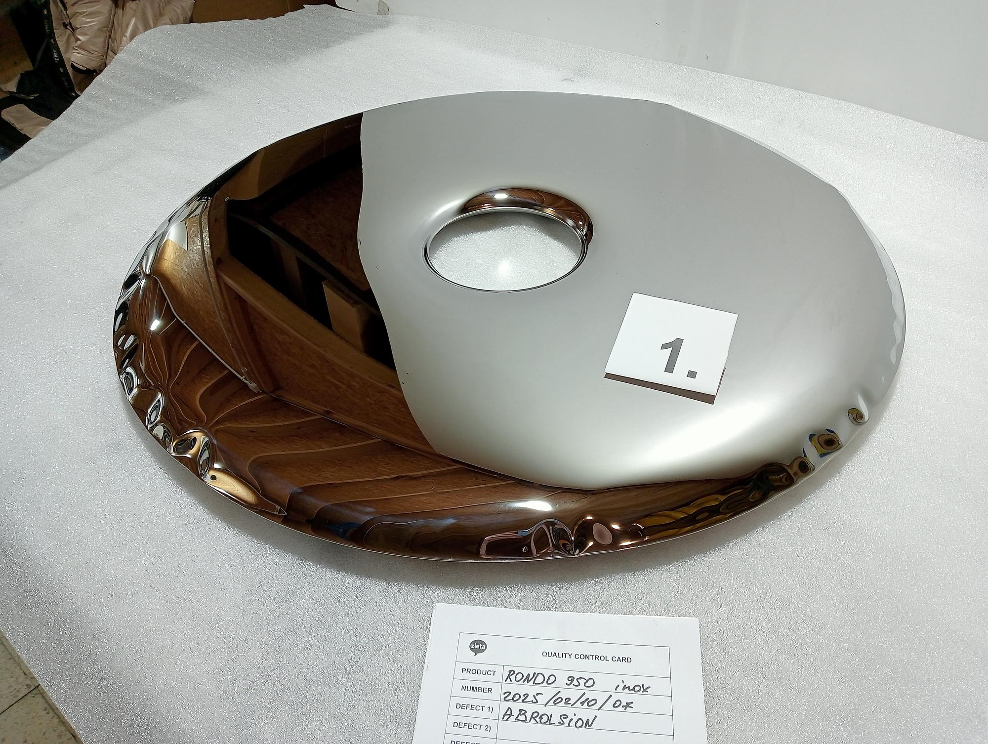 Rondo Mirror 950 Stainless Steel Inox Polished Silver 2