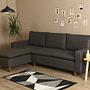 Long corner sofa Dark grey 3