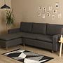 Lungo Ecksofa Dunkelgrau 3