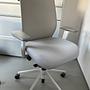 Bürodrehstuhl Aluminium Stoff Grau 1