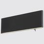 Flat LED wall lamp Black 0