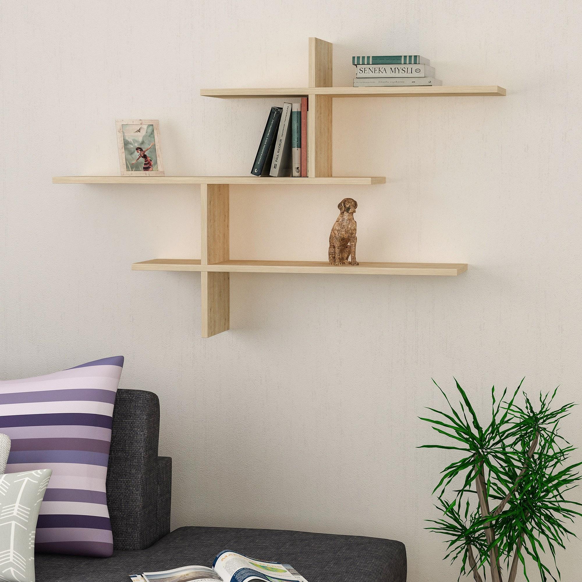 Leo wall shelf wood veneer 1