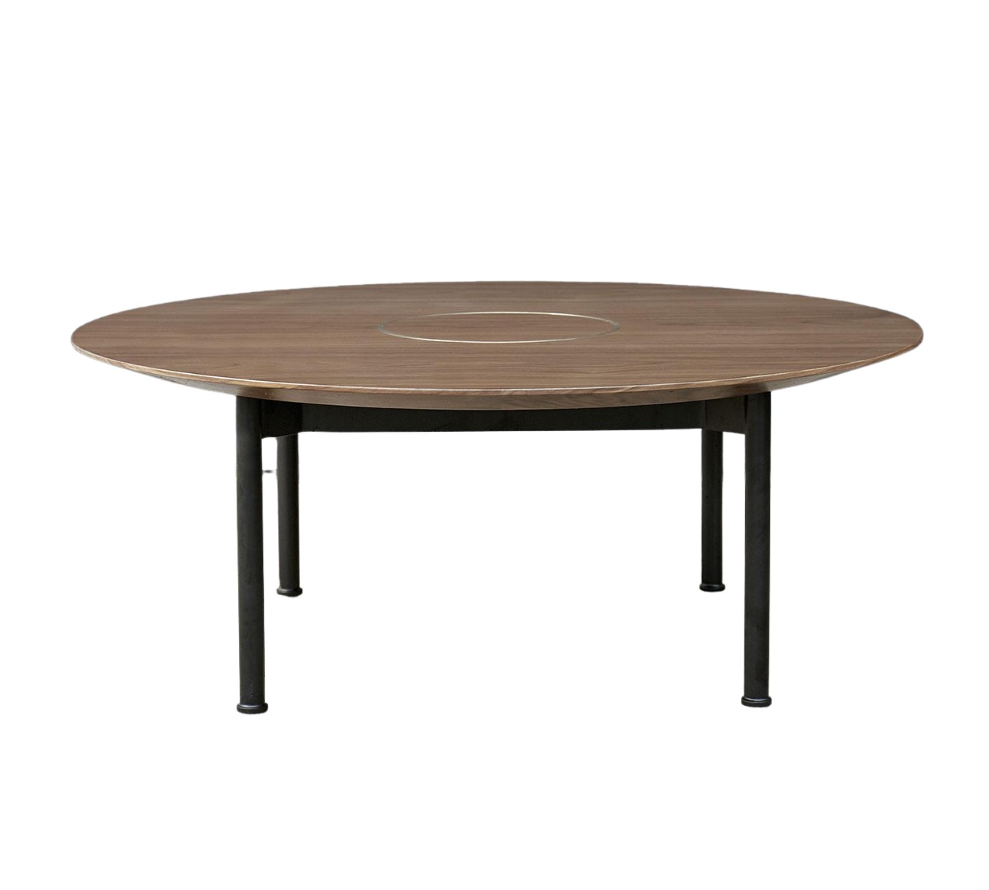 Crawford Coffee Table Walnut Ø 90cm 0