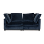 Viking Sofa 2-Sitzer Samt Blau 0