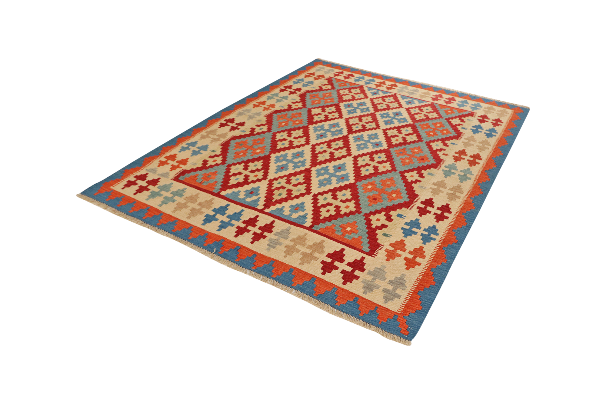Kilim Gashgai Teppich Wolle Mehrfarbig 3